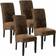 tectake 403628 Leather 4-pack Køkkenstol 106cm 4stk