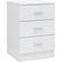 vidaXL 800462 High Gloss White Sängbord 35x38cm