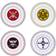 Emblems Dessert Plate 21cm 4pcs