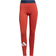 Adidas Techfit Life Mid-Rise Badge of Sport Long Tights Women - Crew Red/Black/White