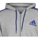 adidas Essentials Fleece 3 Stripes Full Zip Hoodie Men - Mid Grey/Black