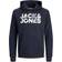 Jack & Jones Felpa con Cappuccio Jjecorp Logo Navy/Bianco