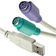 MicroConnect USB A-2PS/2 M-F 0.3m