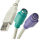 MicroConnect USB A-2PS/2 M-F 0.3m