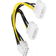 Deltaco 2x4-Pin-8-Pin PCIe M-F Adapter 0.3m