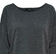 Only Oversize 3/4 Sleeved Top - Grey/Dark Grey Melange