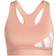 Adidas Believe This Medium-Support Workout Logo Bra - Ambient Blush/White