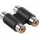 Hama 2RCA-2RCA F-F Adapter