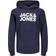 Jack & Jones Corp Logo Hoodie Navy/Wit