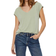 Vero Moda V-neck Short Sleeved Top - Green/Desert Sage