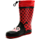 Dare 2b Kid's Mudplay Dinosaur Wellingtons - Red/Black Solid