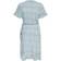 Only Onlolivia S/S Wrap Dress - Fiore Blu Scuro/Due Toni