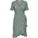 Only Wrap Dress Wvn Green Female