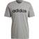 Adidas Essentials Embroidered Linear Logo T-shirt Men - Medium Grey Heather