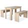 vidaXL 244866 Bordgruppe 59x120cm 3stk