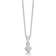 Mads Z Crown Pendant (0.09ct) - White Gold/Diamond