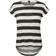 Vero Moda Wide Striped Short Sleeved Top - Black/Snow White