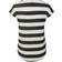 Vero Moda Wide Striped Short Sleeved Top - Black/Snow White