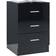 vidaXL Cabinets Black Bedside Table 35x38cm 2pcs