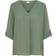 Only Divya Solid Bluse med 3/4 Ærme - Green/Sea Spray