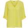 Only Divya Solid Top with 3/4th Sleeve - Yellow/Yellow Cream