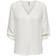 Only Divya Solid Bluse med 3/4 Ærme - White/Cloud Dancer