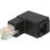 DeLock Cat6 UTP RJ45 - RJ45 90° Angled Adapter M-F