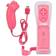 MTK Nintendo Wii Motion Plus Remote + Nunchuck - Pink