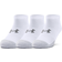 Under Armour HeatGear No Show Sock 3-Pack - Blanc