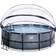 Exit Toys Round Stone Pool with Filter Pump and Dome Ø4.5x1.22m