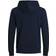 Jack & Jones Plain Zipped Hoodie - Blue/Navy Blazer