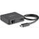 StarTech DKT30CHD USB C - HDMI/USB C/RJ45/USB A Adapter M-F 1.1ft