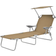 vidaXL Sun Lounger with Canopy