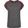 Urban Classics Contrast Raglan Tee - Charcoal/Redwine