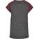 Urban Classics Contrast Raglan Tee - Charcoal/Redwine