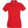 Fruit of the Loom Dames-Fit Premium Poloshirt Met Korte Mouwen - Rood