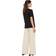 Pieces Ria Ss Fold Up Tee - Zwart