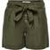 Only High Waist Belt Shorts - Green/Forest Night