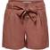 Only High Waist Belt Shorts - Red/Apple Butter