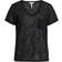 Object Tessi V Neck T-shirt - Black