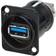 Neutrik USB A-USB B 2.0 F-F Adapter