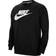 NIKE Sportswear Fleece Crew Sweatshirt - Black/White