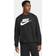 NIKE Sportswear Fleece Crew Sweatshirt - Black/White