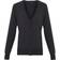 Premier Button Through Long Sleeve V-Neck Knitted Cardigan - Charcoal