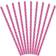 PartyDeco Straws Dark Pink/White 10-pack