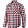 Snickers Workwear RuffWork Flannel Checked Shirt - Steel Grey/Chilli Red