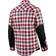 Snickers Workwear RuffWork Flannel Checked Shirt - Steel Grey/Chilli Red