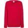 Fruit of the Loom Ladies Lightweight Raglan Sweatshirt - Red