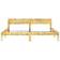 vidaXL Solid Recycled 73cm Sengeramme 200X200cm