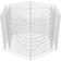 vidaXL Jardinière À Gabion Hexagonale 160x140x100 cm ∅18cm
